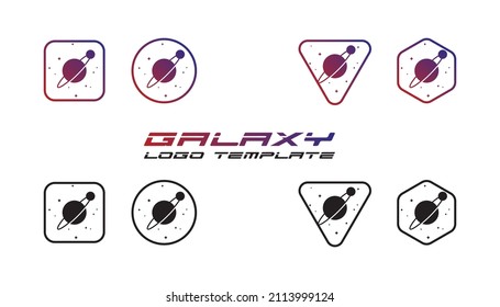 Galaxy logo with dual mining which is packaged in several sets for easy placement.