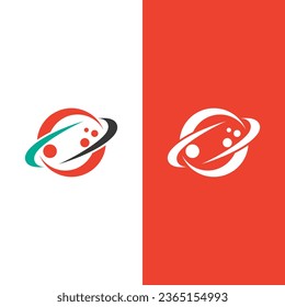 Logo de Galaxia con diseño simple, logos coloridos y modernos