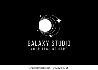galaxy logo vector icon illustration