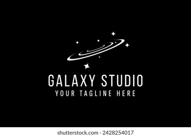 galaxy logo vector icon illustration