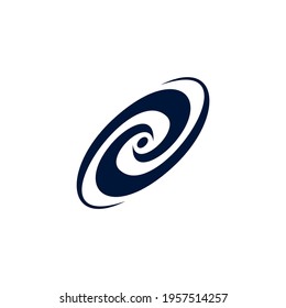 Galaxy logo vector. Planet logo template. Space logo vector
