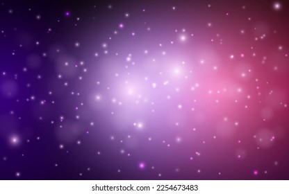 Galaxy de lujo bokeh luz suave fondo abstracto, Vector eps 10 ilustración de partículas de bokeh, decoración de fondo