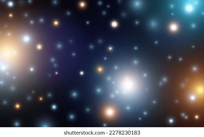 Galaxy luxury bokeh soft light abstract background, Vector eps 10 illustration bokeh particles, Background decoration