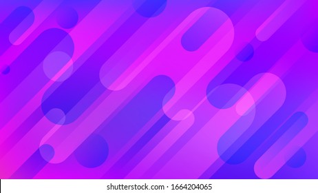 Galaxy Motion. Minimalistic Style. Modern Digital Background. Abstract Blue, Purple Waves on the Dark. Abstract Background Electricity.