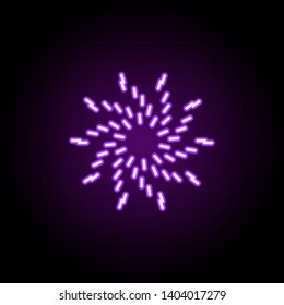 galaxy neon icon. Elements of Cartooning space set. Simple icon for websites, web design, mobile app, info graphics