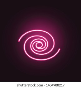 Galaxy neon icon. Elements of Space set. Simple icon for websites, web design, mobile app, info graphics