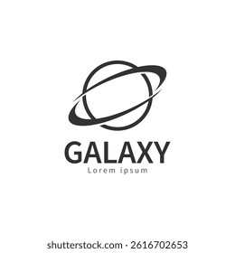 galaxy planet logo and symbol icon design