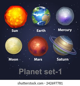 Galaxy planet set