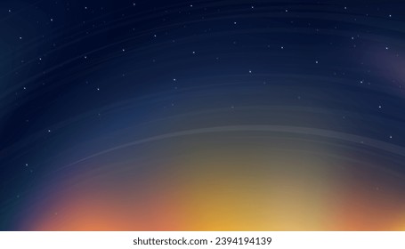 Galaxy sky Night with Starry,Cloud on Blue Background,Beautiful Universe Space with Milky Way.Vector landscape Sunset sky for Ramadan Kareem,Eid Mubarak, Eid al adha.Eid al fitr banner