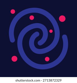 Galaxy smart trendy bunten Vektor wunderschönes Design nützlich Illustration bunten Hintergrund.eps