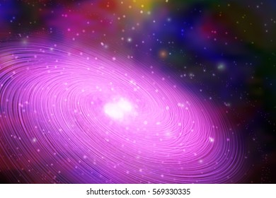 Galaxy in space. Cosmic vector illustration