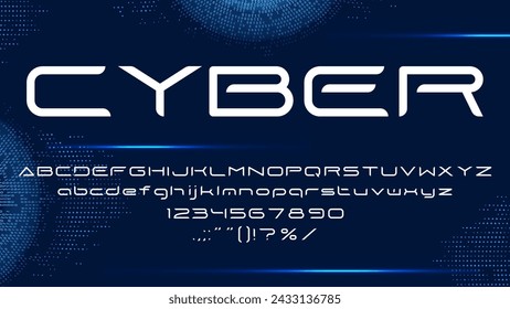 Galaxy space font, futuristic typeface and modern tech alphabet, vector dynamic English type. Cyber font with digital HUD letters, cosmic technology typeface and Sci Fi or space ABC typeface