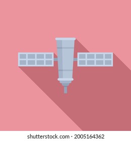 Galaxy space ship icon flat vector. Rocket spaceship. Shuttle spacecraft