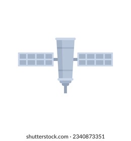 Galaxy space ship icon flat vector. Rocket spaceship. Shuttle spacecraft isolated