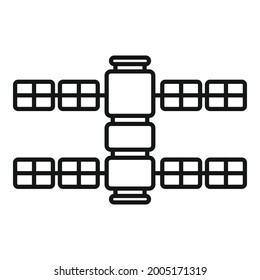 Galaxy space ship icon outline vector. Rocket spaceship. Shuttle spacecraft