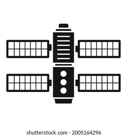 Galaxy space ship icon simple vector. Rocket spaceship. Shuttle spacecraft
