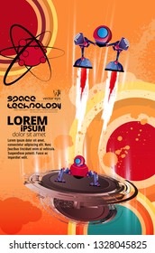 Foguete espacial Galaxy, vetor