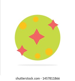 Galaxy, Space, Stars Abstract Circle Background Flat color Icon