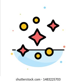 Galaxy, Space, Stars Abstract Flat Color Icon Template