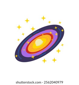 Galaxy, Space Vector Illustration, Isolated