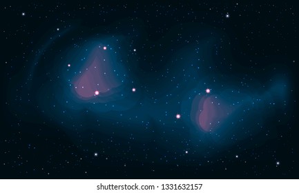 Galaxy with star colorful. Abstract background. Vector illustration.