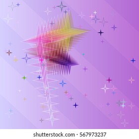 galaxy stars art elements
