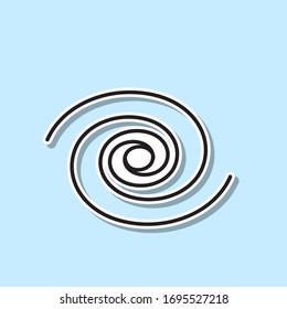 Galaxy sticker icon. Simple thin line, outline vector of space icons for ui and ux, website or mobile application