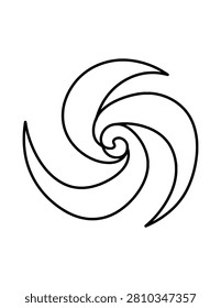 Galaxy Swirl Coloring Page