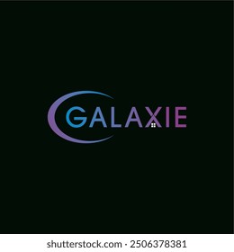 Galaxy technology innovation logo design vector template editable 