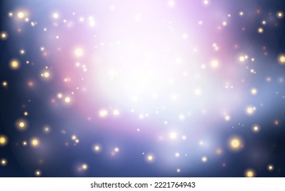 Galaxy of universe bokeh soft light abstract background, Vector eps 10 illustration bokeh particles, Background decoration