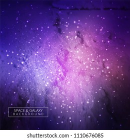 Galaxy universe colorful background vector