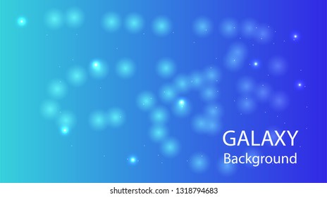 Galaxy Vector Background with gradient color - vector