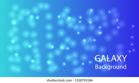 Galaxy Vector Background with gradient color - vector