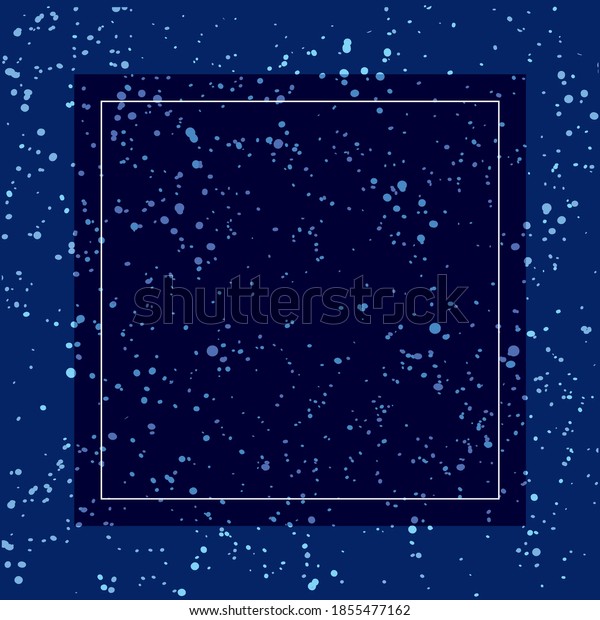 Galaxy Vector Empty Frames Vector Blue Stock (Royalty 1855477162