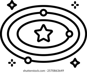 Galaxy vector icon. Can be used for printing, mobile and web applications.