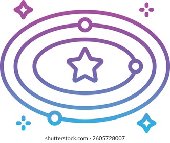 Galaxy vector icon. Can be used for printing, mobile and web applications.