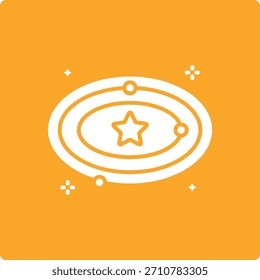 Icono del Vector de la galaxia. Se puede utilizar para aplicaciones de impresión, móviles y de Web.