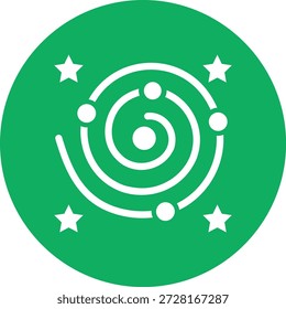 Ilustración de diseño de icono de Vector de galaxia