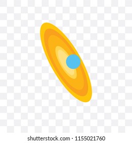 Galaxy vector icon isolated on transparent background, Galaxy logo concept