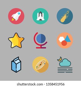 galaxy vector icon set