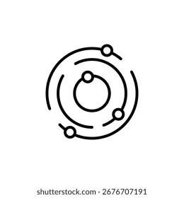 Galaxy vector icon set collection. Galaxy Outline simple illustration for web and app.eps