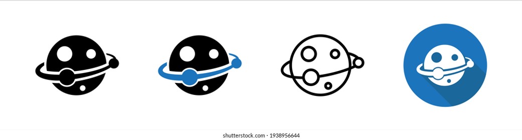 Galaxy vector icon symbol design