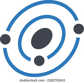 ilustración de galaxy Vector en un fondo transparente. Símbolos de calidad premium. Iconos vectoriales de glifos para diseño de conceptos y gráficos.