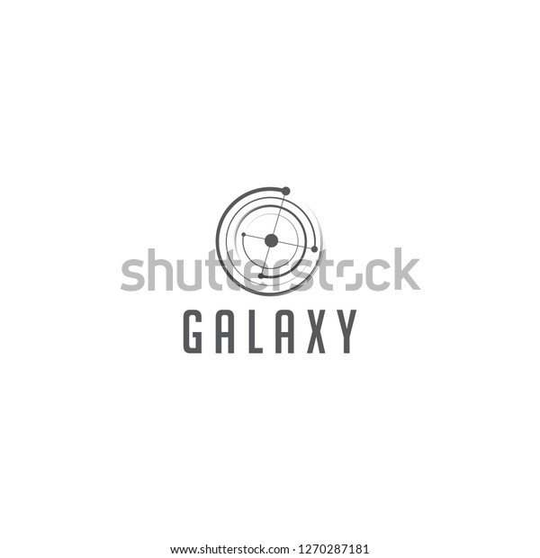 Galaxy Vector Logo Stock Vector (Royalty Free) 1270287181