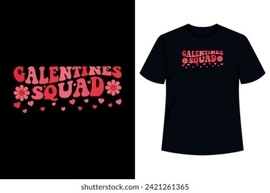 Galentine's Squad Groovy Retro Valentine's Day