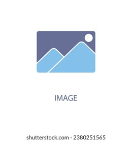 galery concept line icon. Simple element illustration.galery  concept outline symbol design.