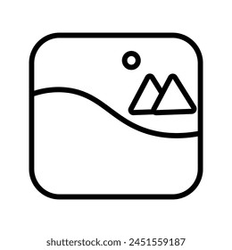 Galery icon on white background