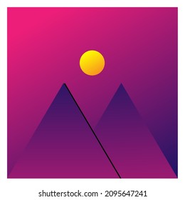 Galery icon vector thumbnail symbol icon vector illustration photo with colorful