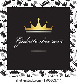 "galette des rois" is "king cake" ,concept french pastry