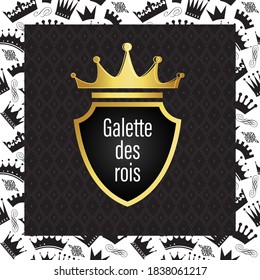 "galette des rois" is "king cake" ,concept french pastry